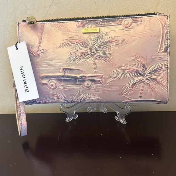 Brahmin wristlet/clutch pale pink NWTGS!! - Picture 2 of 8